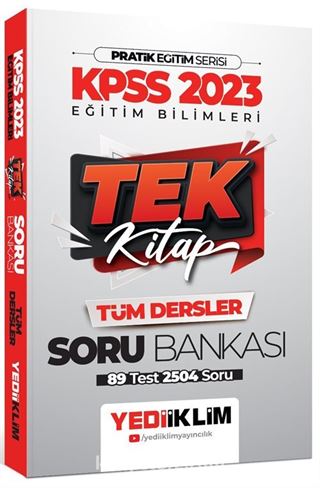 2023 KPSS Pratik Eğitim Serisi Eğitim Bilimleri Tek Kitap Soru Bankası