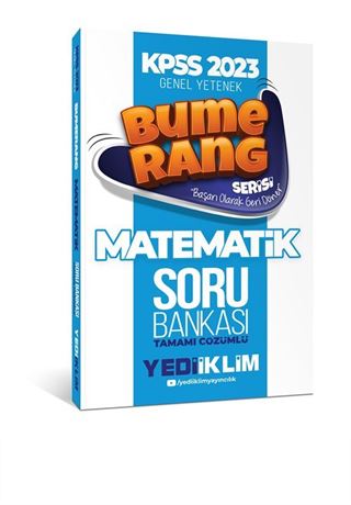 2023 KPSS Genel Yetenek Bumerang Matematik Tamamı Çözümlü Soru Bankası