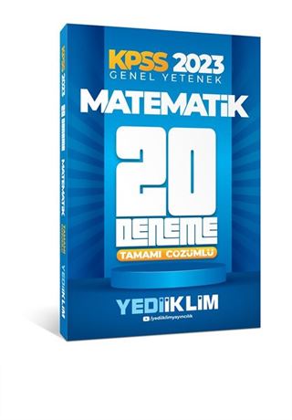 2023 KPSS Genel Yetenek Matematik Tamamı Çözümlü 20 Deneme