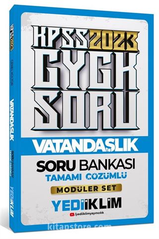 2023 KPSS Genel Kültür Vatandaşlık Tamamı Çözümlü Soru Bankası ( Modüler Set İçerisindeki)