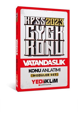 2023 KPSS Genel Kültür Vatandaşlık Konu Anlatımı (Modüler Set İçerisindeki)