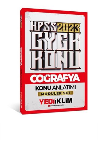 2023 KPSS Genel Kültür Coğrafya Konu Anlatımı (Modüler Set İçerisindeki)