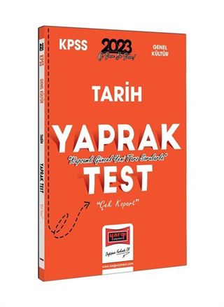 2023 KPSS Tarih Çek Kopart Yaprak Test