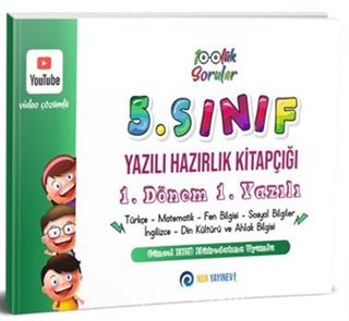 5. Sınıf Yazılı Hazırlık Kitapçığı 1. Dönem 1. Yazılı