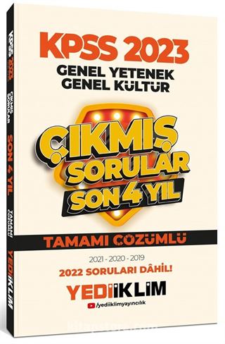 2023 KPSS GY GK Son 4 Yıl Tamamı Çözümlü Çıkmış Sorular