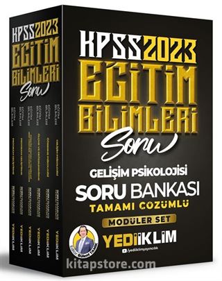 2023 KPSS Eğitim Bilimleri Tamamı Çözümlü Modüler Soru Bankası Seti (6 Kitap)