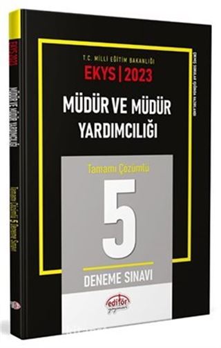 2023 MEB EKYS Müdür ve Müdür Yardımcılığı Tamamı Çözümlü 5 Deneme Sınavı