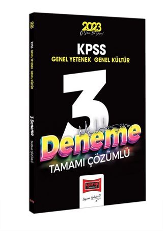 2023 KPSS Genel Kültür Genel Yetenek Tamamı Çözümlü Muhteşem 3 Deneme Sınavı