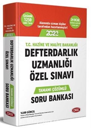 T. C. Hazine ve Maliye Bakanlığı Özel Sınavı Tamamı Çözümlü Soru Bankası