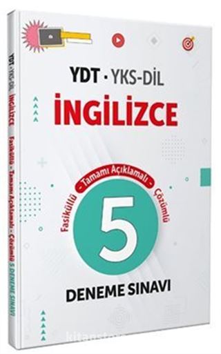 İngilizce YDT - YKS-Dil Tamamı Çözümlü 5 Deneme Sınavı