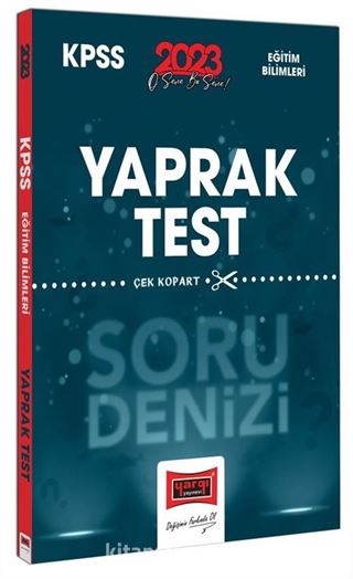 2023 KPSS Eğitim Bilimleri Tüm Dersler Soru Denizi Çek Kopart Yaprak Test