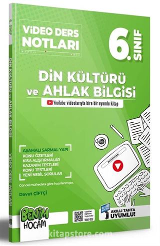 6.Sınıf Din Kültürü ve Ahlak Bilgisi Video Ders Notları (Konu Anlatımı)