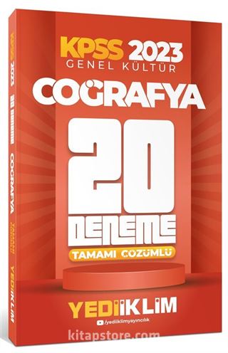 2023 KPSS Genel Kültür Coğrafya Tamamı Çözümlü 20 Deneme