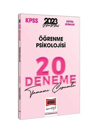 2023 KPSS Eğitim Bilimleri Öğrenme Psikolojisi Tamamı Çözümlü 20 Deneme