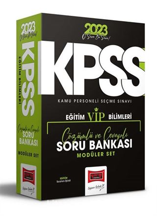 2023 KPSS Eğitim Bilimleri Tamamı Çözümlü VİP Modüler Soru Bankası Seti