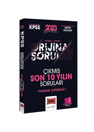 2023 KPSS Eğitim Bilimleri Fasikül Fasikül Orjinal Son 10 Yılın Çıkmış Soruları ve Çözümleri