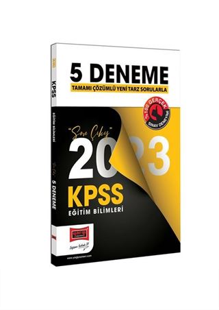 2023 KPSS Eğitim Bilimleri Tamamı Çözümlü Son Çıkış 5 Deneme Sınavı