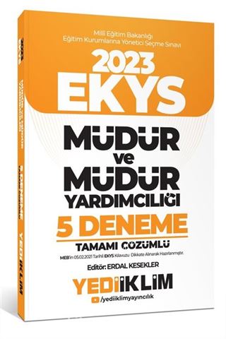 2023 MEB EKYS Müdür ve Müdür Yardımcılığı Tamamı Çözümlü 5 Deneme