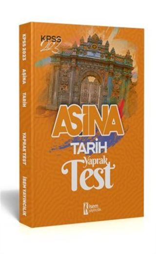 2023 İsem KPSS Aşina Tarih Çek Kopart Yaprak Test