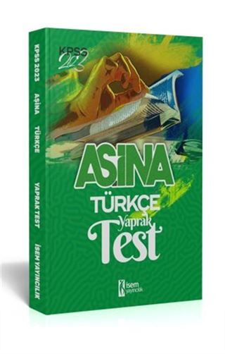 2023 İsem KPSS Aşina Türkçe Çek Kopart Yaprak Test