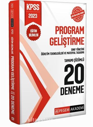 2023 KPSS Eğitim Bilimleri Program Geliştirme 20 Deneme