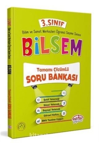 3.Sınıf Bilsem Tamamı Çözümlü Soru Bankası