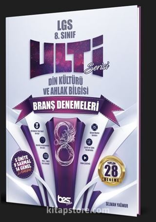 8.Sınıf LGS Din Kültürü ve Ahlak Bilgisi Ulti Serisi Denemeleri