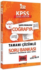 2022 KPSS Harita Yorumlayan Tamamı Çözümlü Coğrafya Soru Bankası