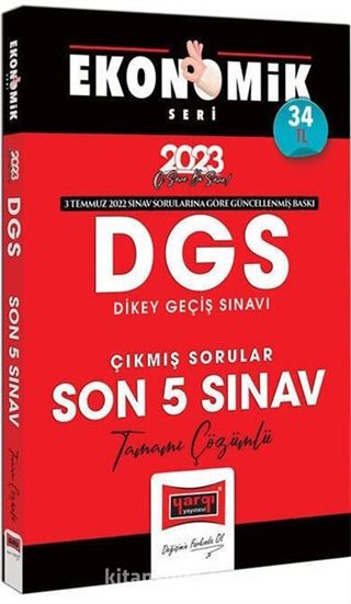 2023 DGS Ekonomik Seri Tamamı Çözümlü Son 5 Yıl Çıkmış Sınav Soruları