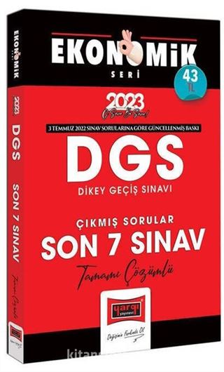 2023 DGS Ekonomik Seri Tamamı Çözümlü Son 7 Yıl Çıkmış Sınav Soruları