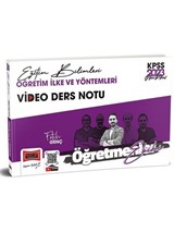 2023 KPSS Eğitim Bilimleri Öğretmenler Ekibi Öğretim İlke ve Yöntemleri Video Ders Notları