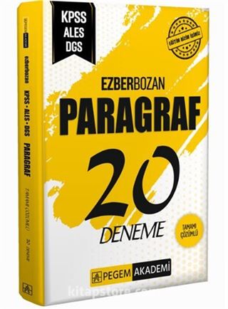 KPSS ALES DGS Ezberbozan Paragraf 20 Deneme