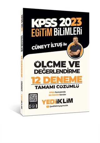 2023 KPSS Eğitim Bilimleri Ölçme ve Değerlendirme Tamamı Çözümlü 12 Deneme