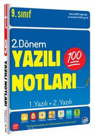 9. Sınıf Tüm Dersler 2.Dönem 1.Yazılı ve 2.Yazılı Notları