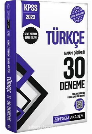 2023 KPSS Genel Kültür Genel Yetenek Türkçe 30 Deneme