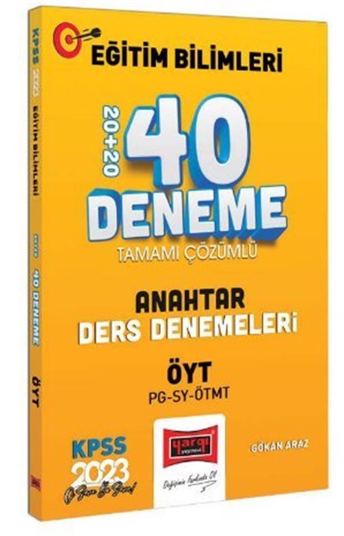 2023 KPSS Eğitim Bilimleri ÖYT ve Program Geliştirme - Sınıf Yönetimi - Materyal Geliştirme Anahtar Ders Denemeleri Tamamı Çözümlü 20+20 40 Deneme Sınavı