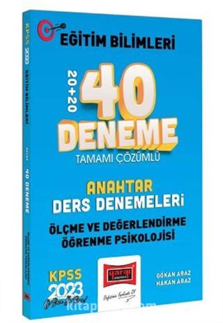 2023 KPSS Eğitim Bilimleri Ölçme Değerlendirme ve Öğrenme Psikolojisi Anahtar Ders Denemeleri Tamamı Çözümlü 20+20 40 Deneme Sınavı