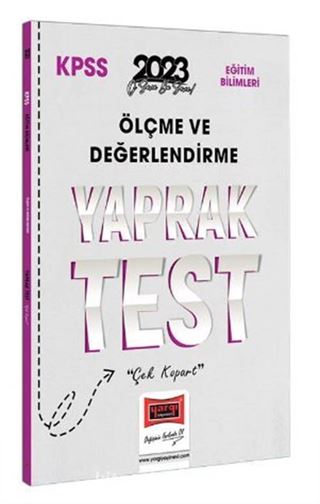 2023 KPSS Eğitim Bilimleri Ölçme ve Değerlendirme Yaprak Test