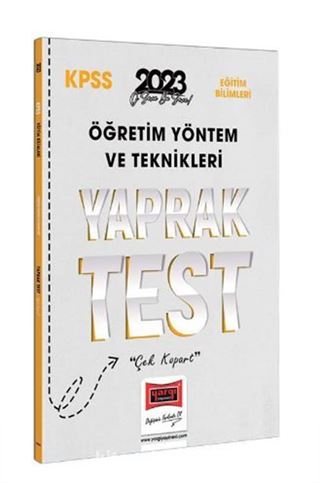 2023 KPSS Eğtiim Bilimleri Öğretim Yöntem ve Teknikleri ÖYT Yaprak Test