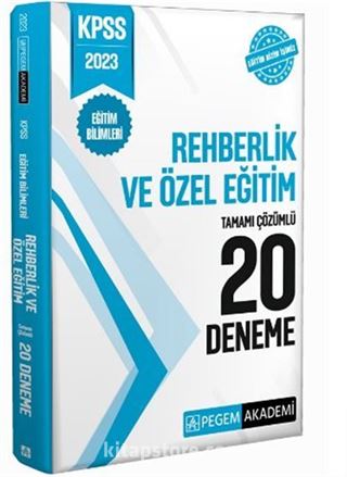 2023 KPSS Eğitim Bilimleri Rehberlik ve Özel Eğitim 20 Deneme