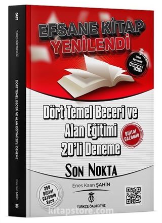 ÖABT Türkçe Dört Temel Beceri ve Alan Eğitimi 20 Deneme Dijital Çözümlü