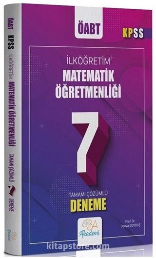 ÖABT İlköğretim Matematik Öğretmenliği 7 Deneme Çözümlü