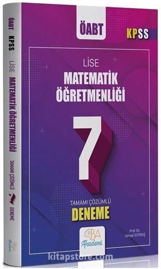 ÖABT Lise Matematik Öğretmenliği 7 Deneme Çözümlü