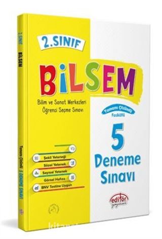 2.Sınıf Bilsem Tamamı Çözümlü 5 Fasikül Deneme Sınavı