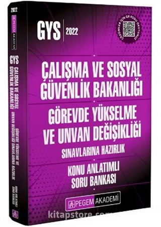 2022 Çalışma ve Sosyal Güvenlik Bakanlığı GYS Konu Anlatımlı Soru Bankası