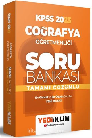 2023 ÖABT Coğrafya Öğretmenliği Tamamı Çözümlü Soru Bankası