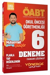 2024 ÖABT Okul Öncesi Öğretmenliği Çözümlü 6 Deneme (Planla Yap Değerlendir)