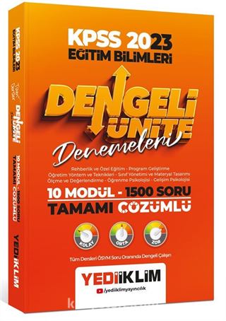 2023 KPSS Eğitim Bilimleri Tüm Dersler Tamamı Çözümlü 10 Modül- 1500 Soru Dengeli Ünite Denemeleri