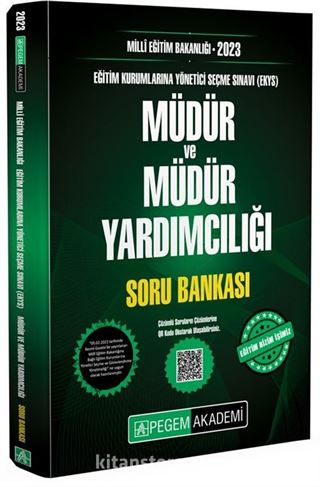 2023 Milli Eğitim Bakanlığı Eğitim Kurumlarına Yönetici Seçme Sınavı (EKYS) Müdür ve Müdür Yardımcılığı Soru Bankası