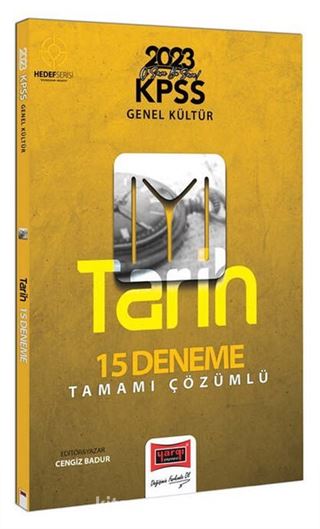 2023 KPSS Genel Kültür Hedef IYI Serisi Tarih Tamamı Çözümlü 15 Deneme